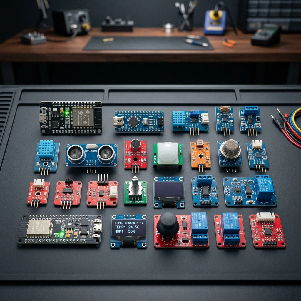 Kit de Sensores Arduino e ESP32 37-em-1
